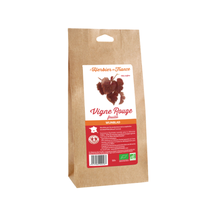 Feuilles de vigne rouge, L'herbier de France