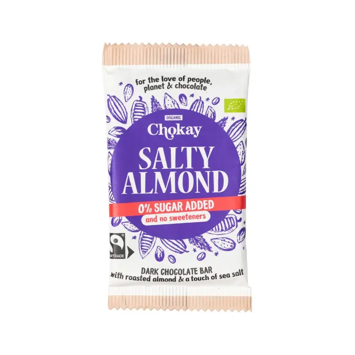 Chocolat noir bio aux amandes et sel de mer, Chokay