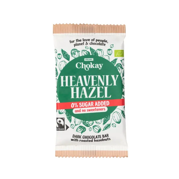 Chocolat noir 75% bio aux noisettes, Chokay