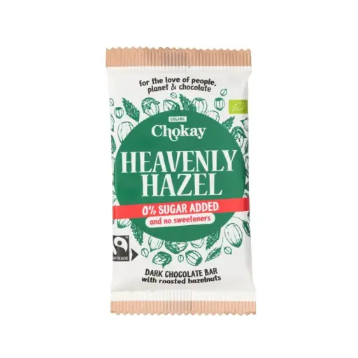 Chocolat noir 75% bio aux noisettes, Chokay